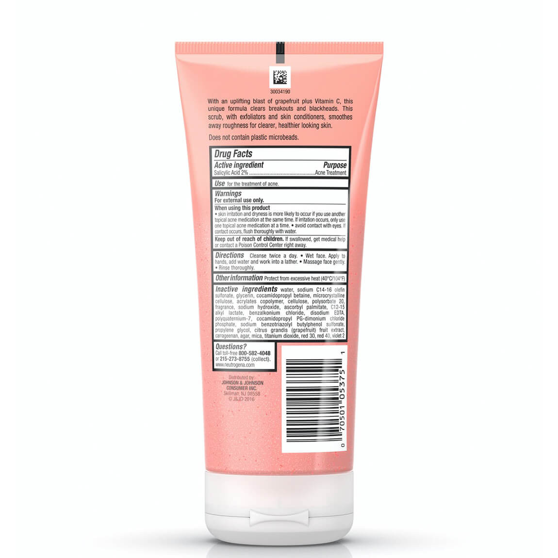 Neutrogena Oil-Free Acne Wash Pink Grapefruit Foaming ...